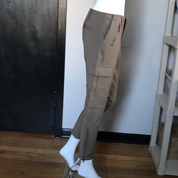 Catherine Malandrino Khaki Cargo Skinny Pants 4 - Picture 5 of 8
